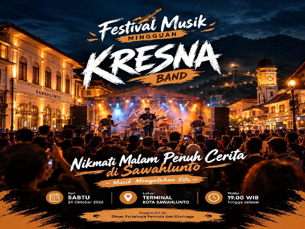  Ready for Weekend Vibes? ✨ Yuk, Ramaikan Festival Musik Mingguan di Sawahlunto!